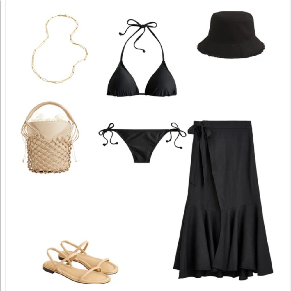 J.Crew Canvas Bucket Hat w/ Fringe